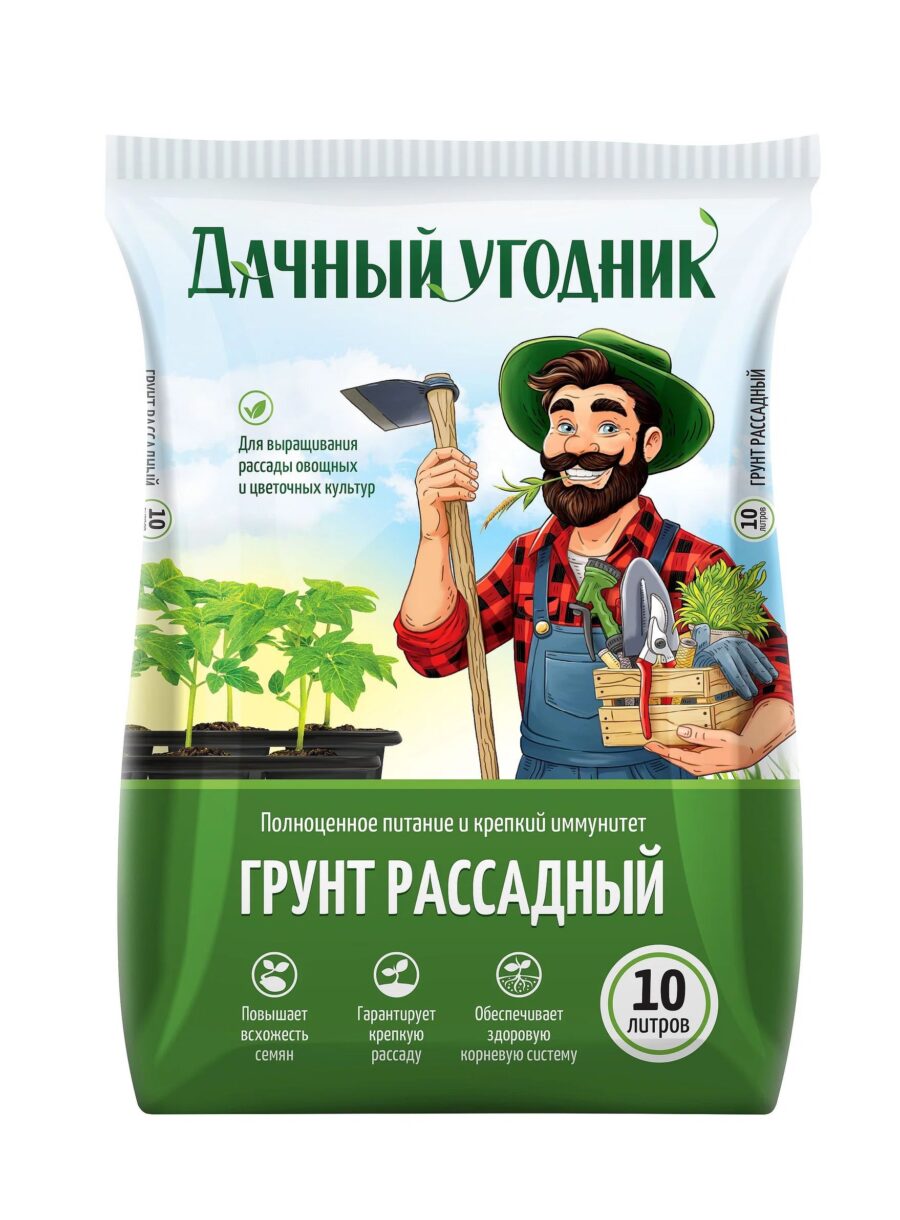 Дачный угодник, грунт Рассадный Грунт "Рассадный", "Дачный угодник", 50 л