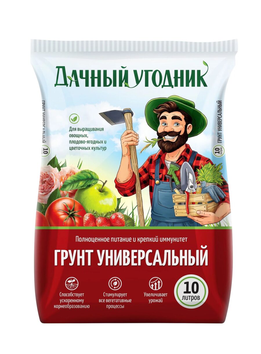Дачный угодник, грунт Универсальный Грунт "Универсальный", "Дачный угодник", 10 л