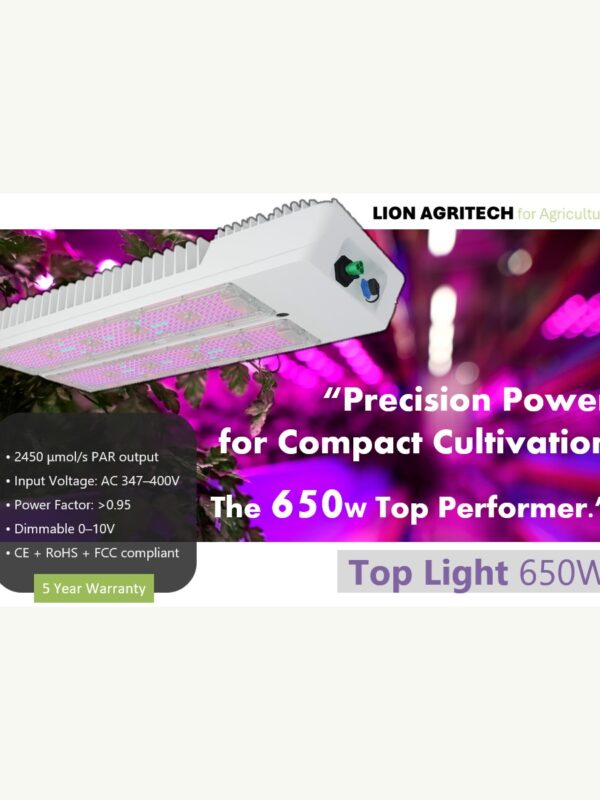Lion Agritech Top Light 650 Вт Промышленный светильник Lion Agritech 650 Вт, верхний — фото