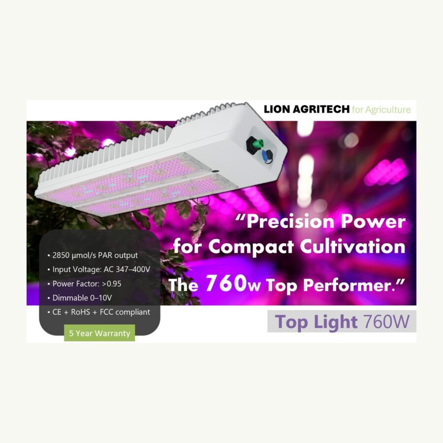 Lion Agritech Top Light 760 Вт Промышленный светильник Lion Agritech 760 Вт, верхний — фото