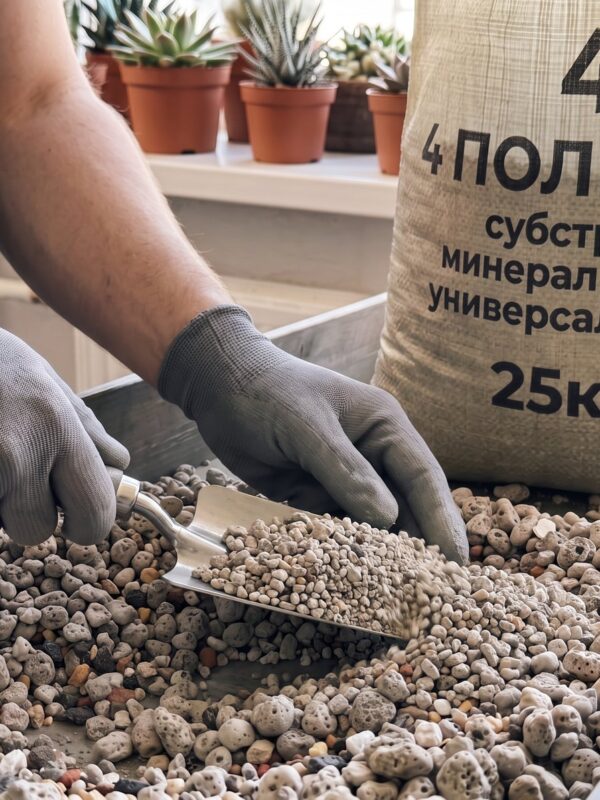 Минеральный субстрат 4 ПОЛЬЗЫ, 25 кг