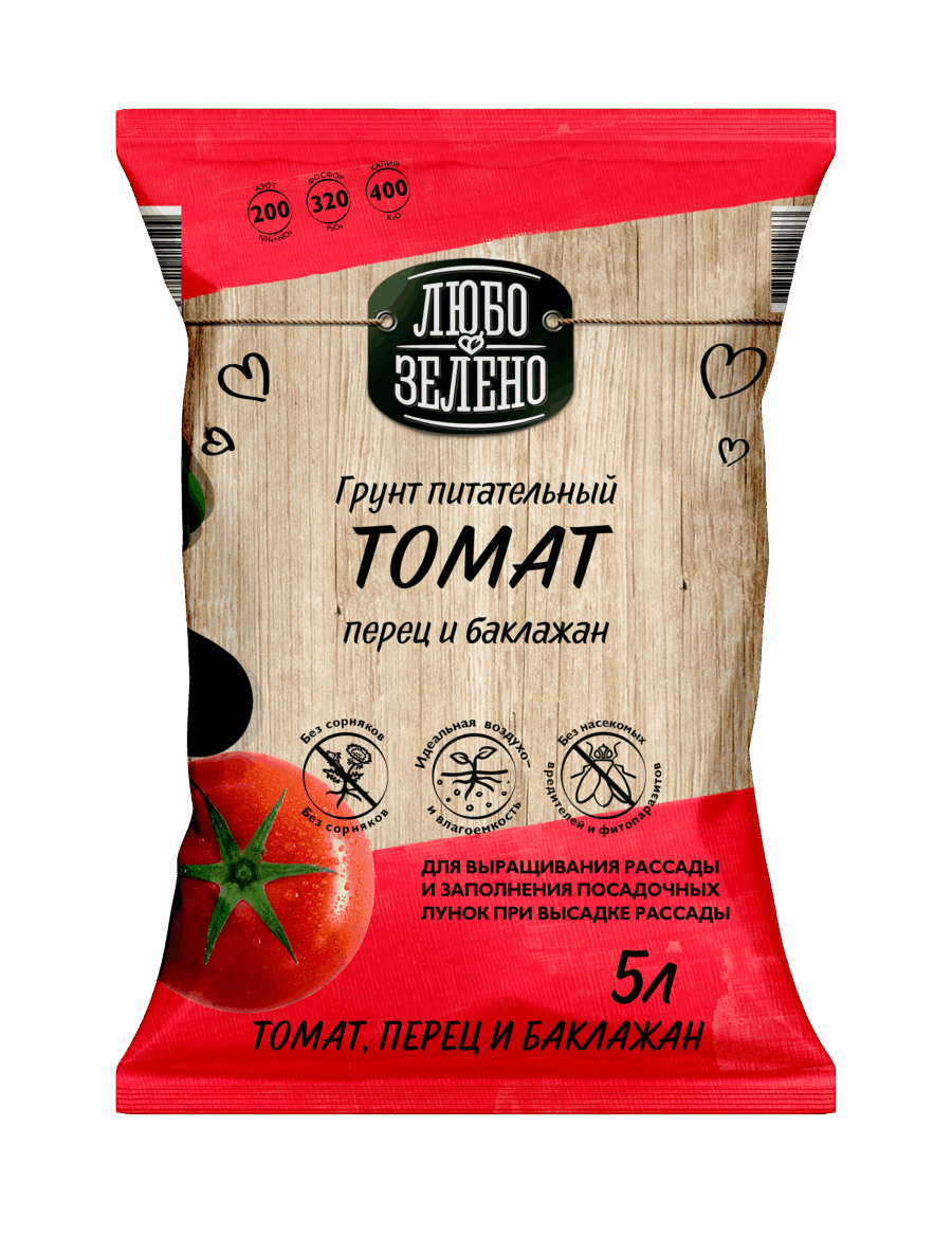 ЛЮБО-ЗЕЛЕНО Томат грунт 5л