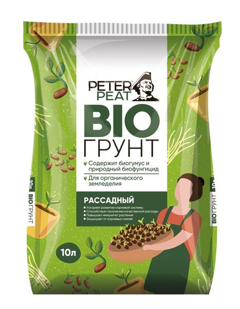 Питер Пит Хобби Х-04 Грунт "Для Рассады", линия Хобби, 5 л