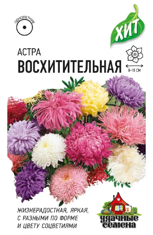 Семена Астра Восхитительная Гавриш, однолетняя ( махровая смесь) 0, 0,3 г