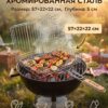 Решетка гриль, хромированная сталь, 57×22×22 см, 5 см Решетка гриль, хромированная сталь, 57×22×22 см, 5 см — карточка товара