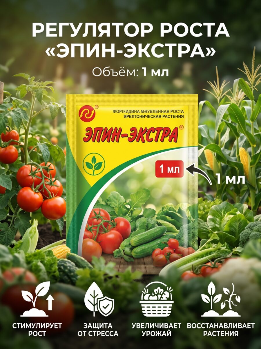 Регулятор роста, адаптоген «ЭПИН-ЭКСТРА», 1 мл Регулятор роста, адаптоген «ЭПИН-ЭКСТРА», 1 мл — карточка товара