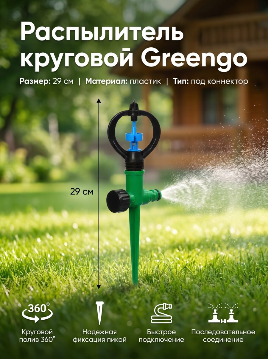 Распылитель круговой Greengo, 29 см Распылитель круговой Greengo, 29 см — карточка товара